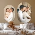 Set van twee wandovalen met foto's thumbnail